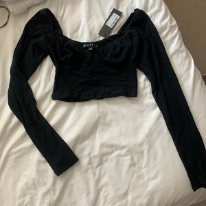 Never worn MOTEL ROCKS bustier cotton crop top